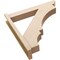 Ekena Millwork 5 1/2-in W x 30-in D x 30-in H Balboa Slat Rough Cedar Woodgrain TimberThane Outlooker, Primed Tan OUTUR055X30X30BOA24RCPR - alternate 2